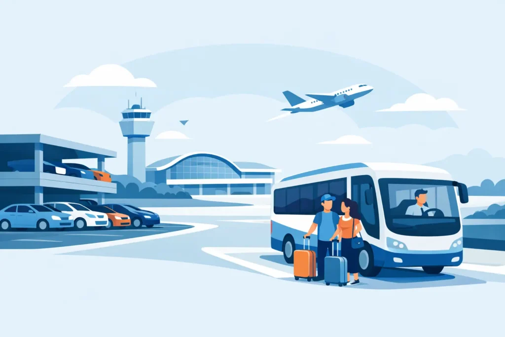 Parking Near Mascot With Shuttle Options