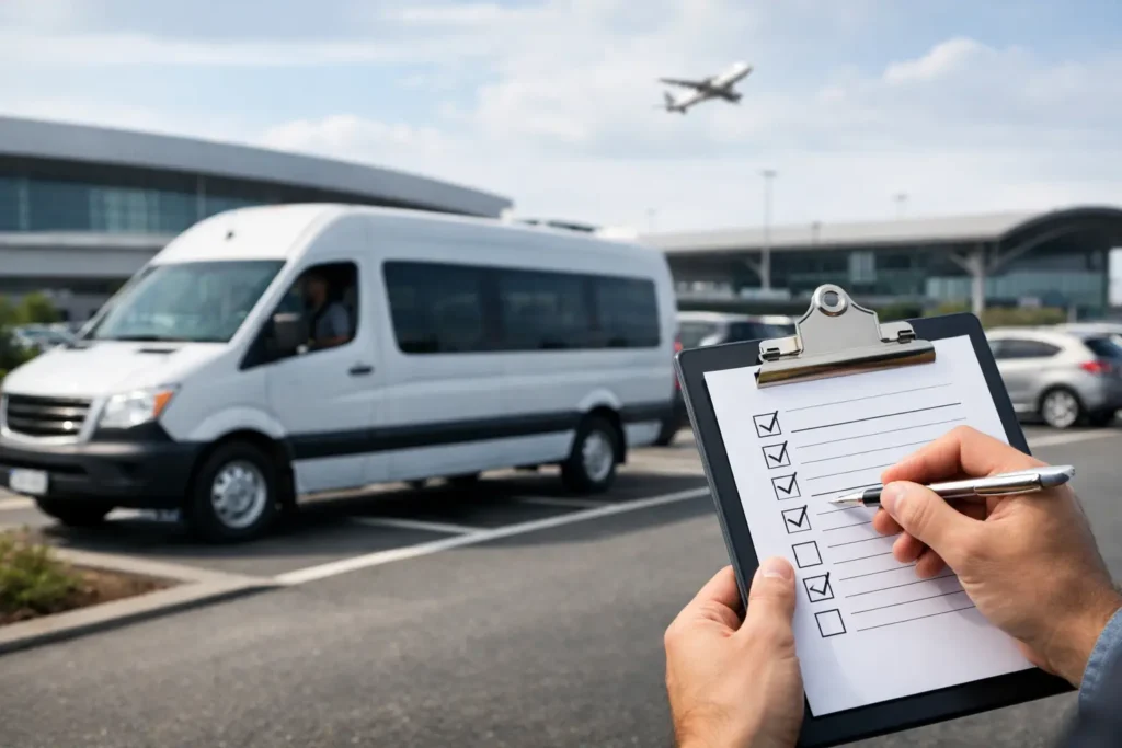 Airport Shuttle Parking Review Checklist