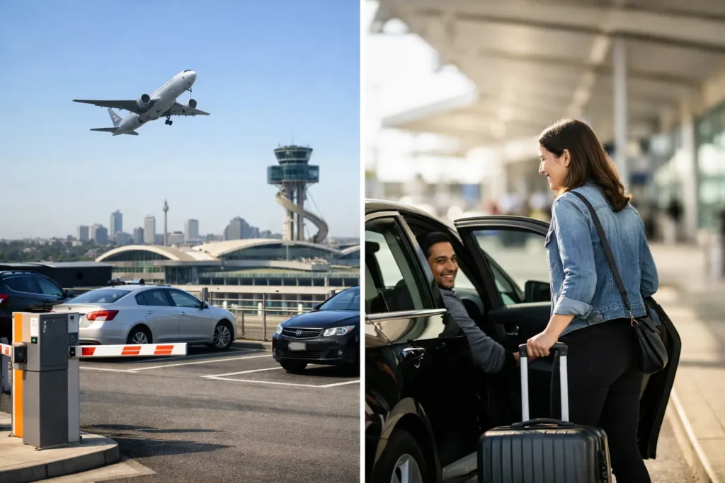 Sydney Airport Parking Versus Rideshare Costs
