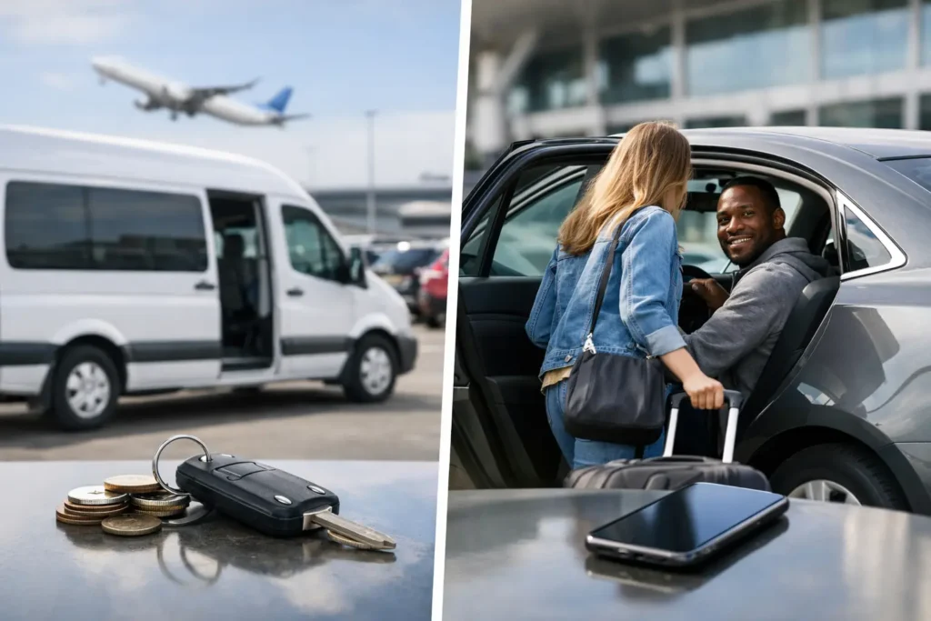 Shuttle Parking Versus Rideshare: Which Costs Less?